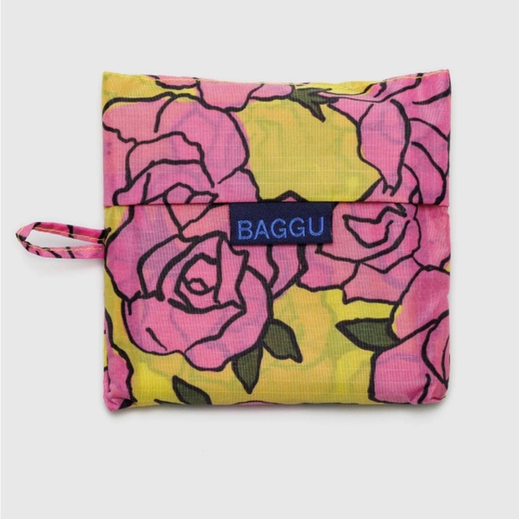 Baggu Standard Reusable Tote Bag Rose Brand New - Picture 3 of 5